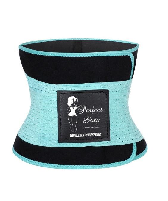 Centura Modelatoare Talie Femei, Modelare Abdomen Si Talie, Centura- Xtreme Waist-Turcoaz-Sala de Sport