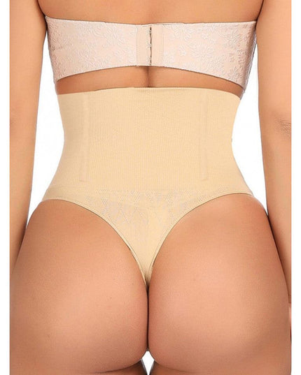 Tanga Modelator Talie Foarte Inalta Nude, Control Abdomen Si Talie, Efect Modelare Silueta
