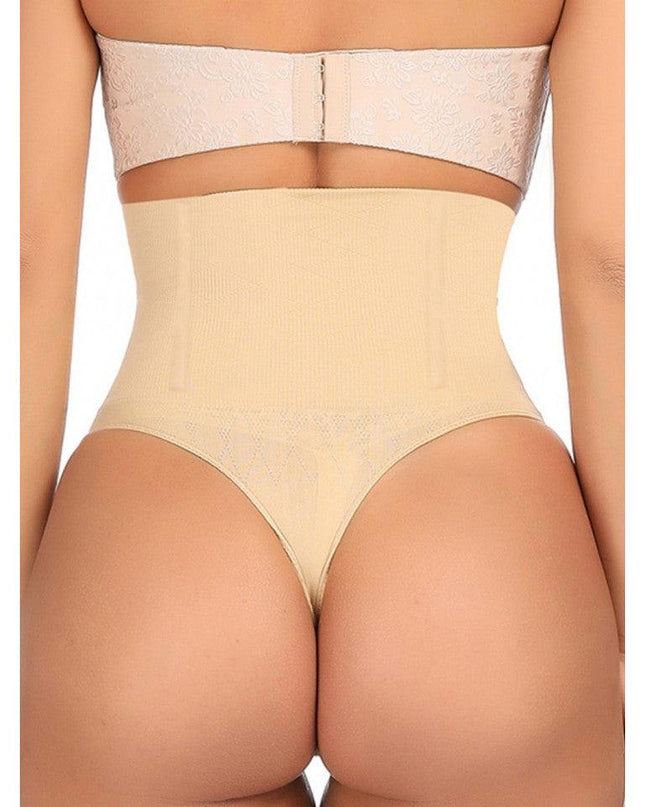 Tanga Modelator Talie Foarte Inalta Nude, Control Abdomen Si Talie, Efect Modelare Silueta