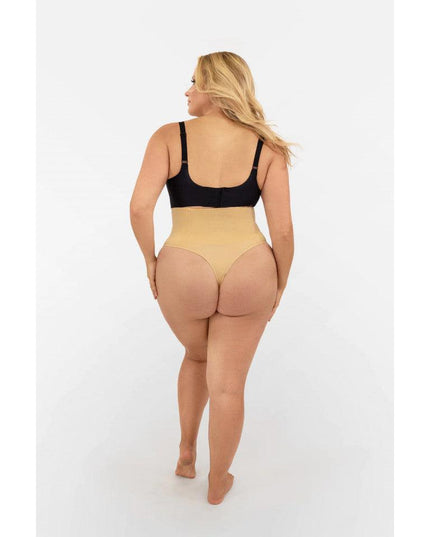 Tanga Modelator Talie Foarte Inalta Nude, Control Abdomen Si Talie, Efect Modelare Silueta