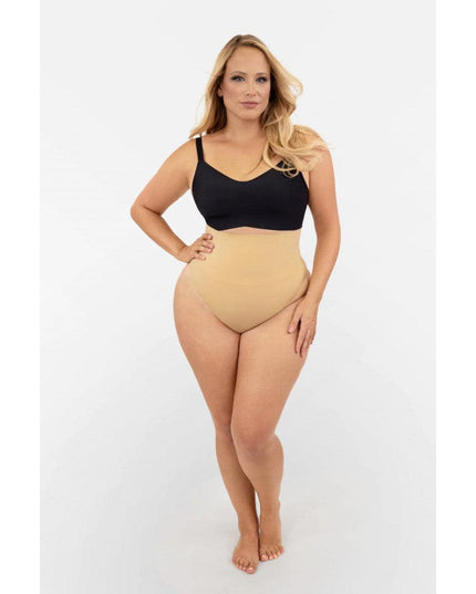 Tanga Modelator Talie Foarte Inalta Nude, Control Abdomen Si Talie, Efect Modelare Silueta
