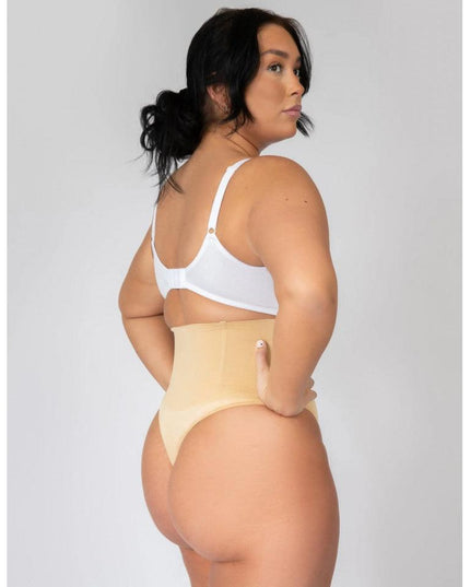 Tanga Modelator Talie Foarte Inalta Nude, Control Abdomen Si Talie, Efect Modelare Silueta