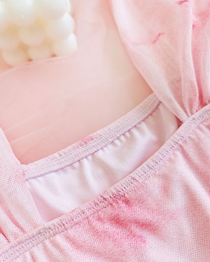 Top Roz Tie-Dye Opaque - Versatil pentru Oricare Ocazie, Confortabil și Elegant, Fără Transparență.Bustiera