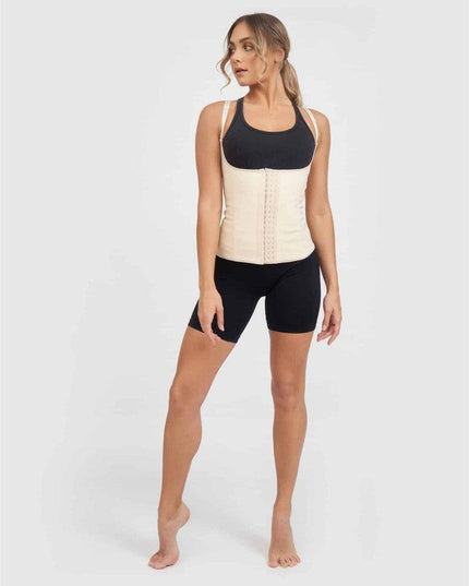 Vesta Corset Talie de Viespe Nude LATEX