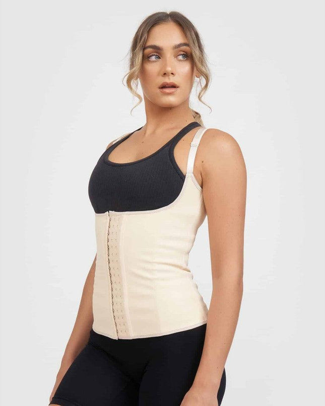 Vesta Corset Talie de Viespe Nude LATEX