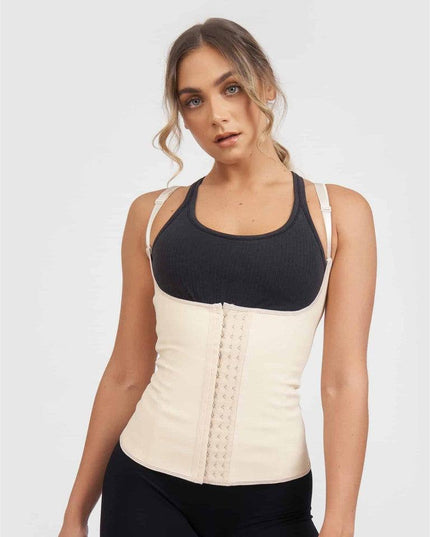 Vesta Corset Talie de Viespe Nude LATEX