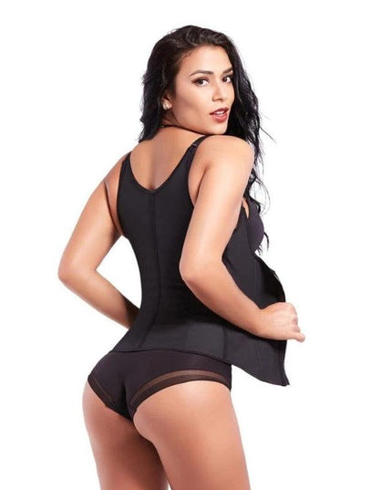 Vesta si Corset 2 in 1 LATEX BLACK
